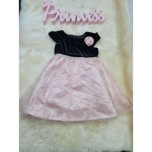Jona Michelle dress girl 3T pink and black color